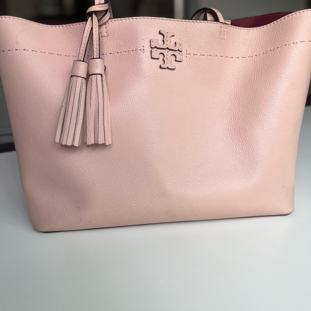Tory Burch Blush Leather Tote